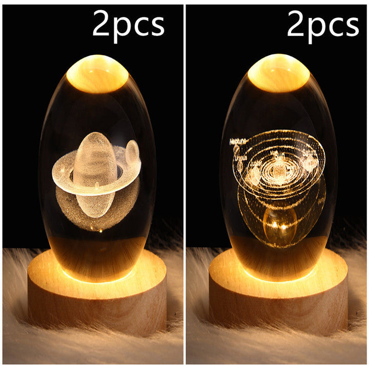 3D Galaxy Kristallkugel LED Nachtlicht | Karnz
