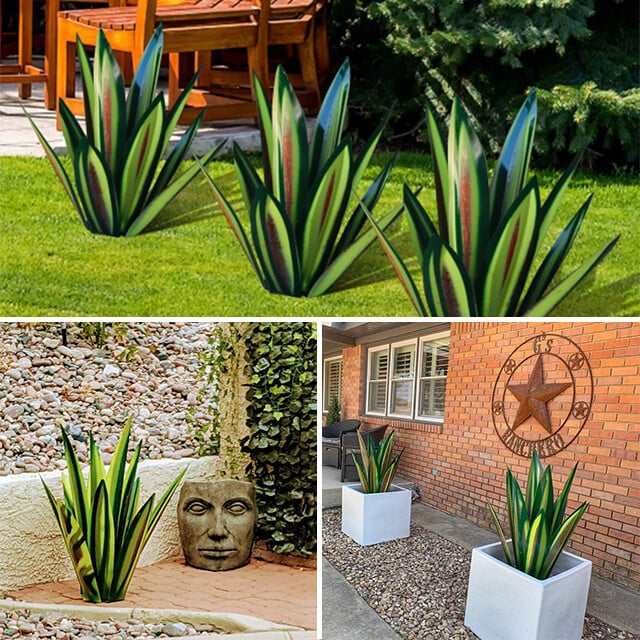 Anti-Rost Metall Tequila Agave Pflanze | Karnz
