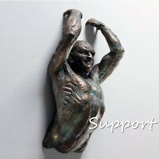 Wandskulptur | Hängende Kunst aus Kunstharz | Modernes abstraktes Design