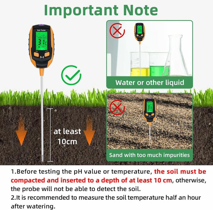 SmartGrow™ 4-in-1 Bodenmessgerät für Pflanzen | Karnz