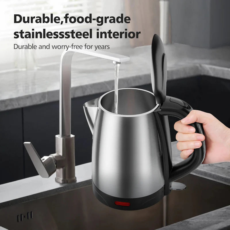 Schnellkochen Edelstahl Elektrischer Wasserkocher mit LED-Anzeige | Karnz