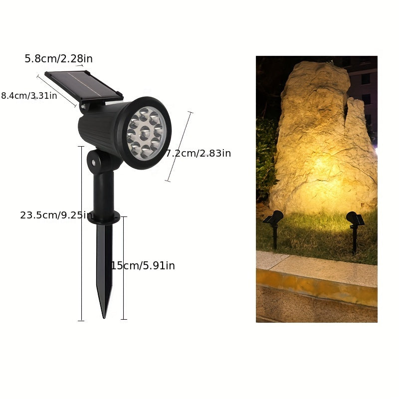 SolarLuxe Spotlight - Nachhaltige 9LED Gartenbeleuchtung | Karnz