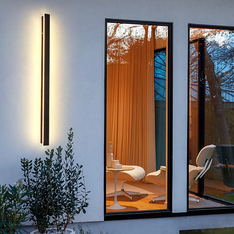 Zenith - Tight LED Wandleuchten Schwarzes Metall für Innen und Außen, modernes Design für Garten und Flur | Karnz