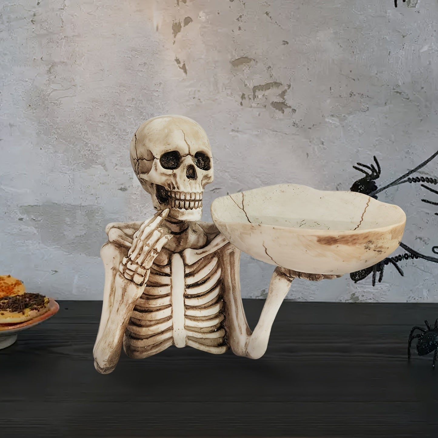 GhoulBowl Skull Bowl – Harz Halloween Süßigkeiten Schüssel und Gothic Dekoration | Karnz