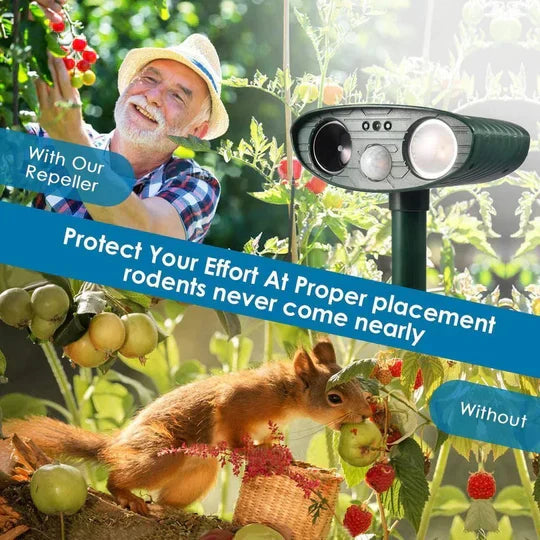 Ultraschall-Wildvertreiber – 4er-Pack, solarbetrieben – Vertreibt Rehe in 48 Stunden