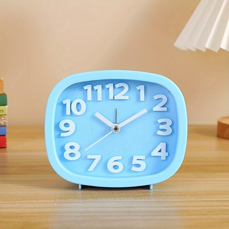 Stilvolle kompakte quadratische Uhr mit 3D-Design für moderne Dekoration | Karnz