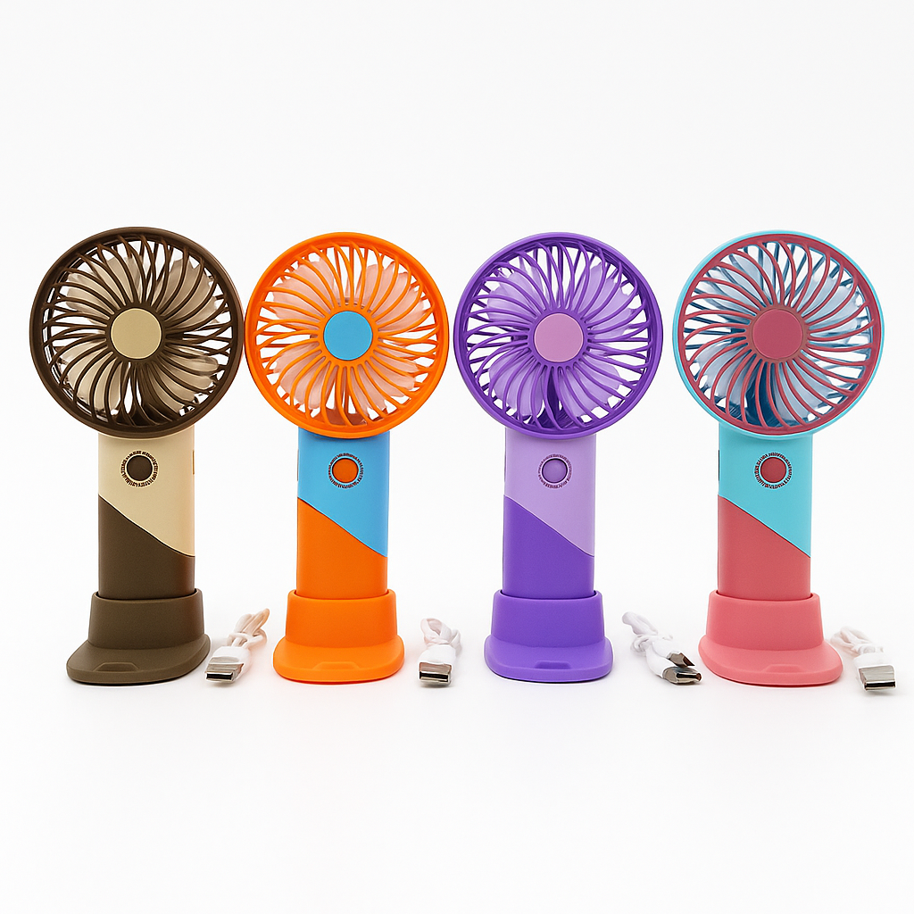 ColorTwist™ Mini Ventilator – 3-Geschwindigkeit Wiederaufladbarer Tragbarer Ventilator | Karnz