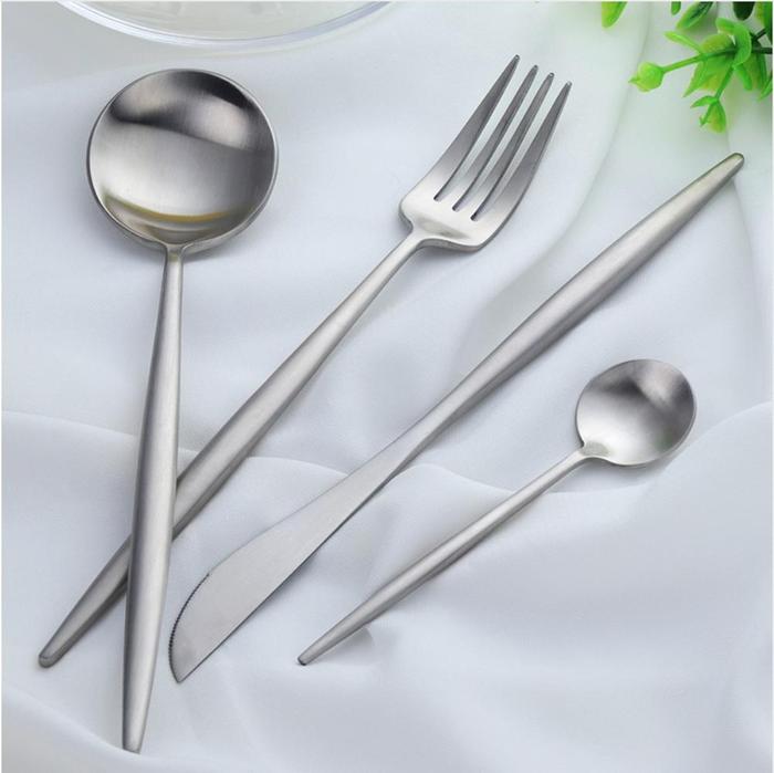 Silber Edelstahl Besteckset | Karnz