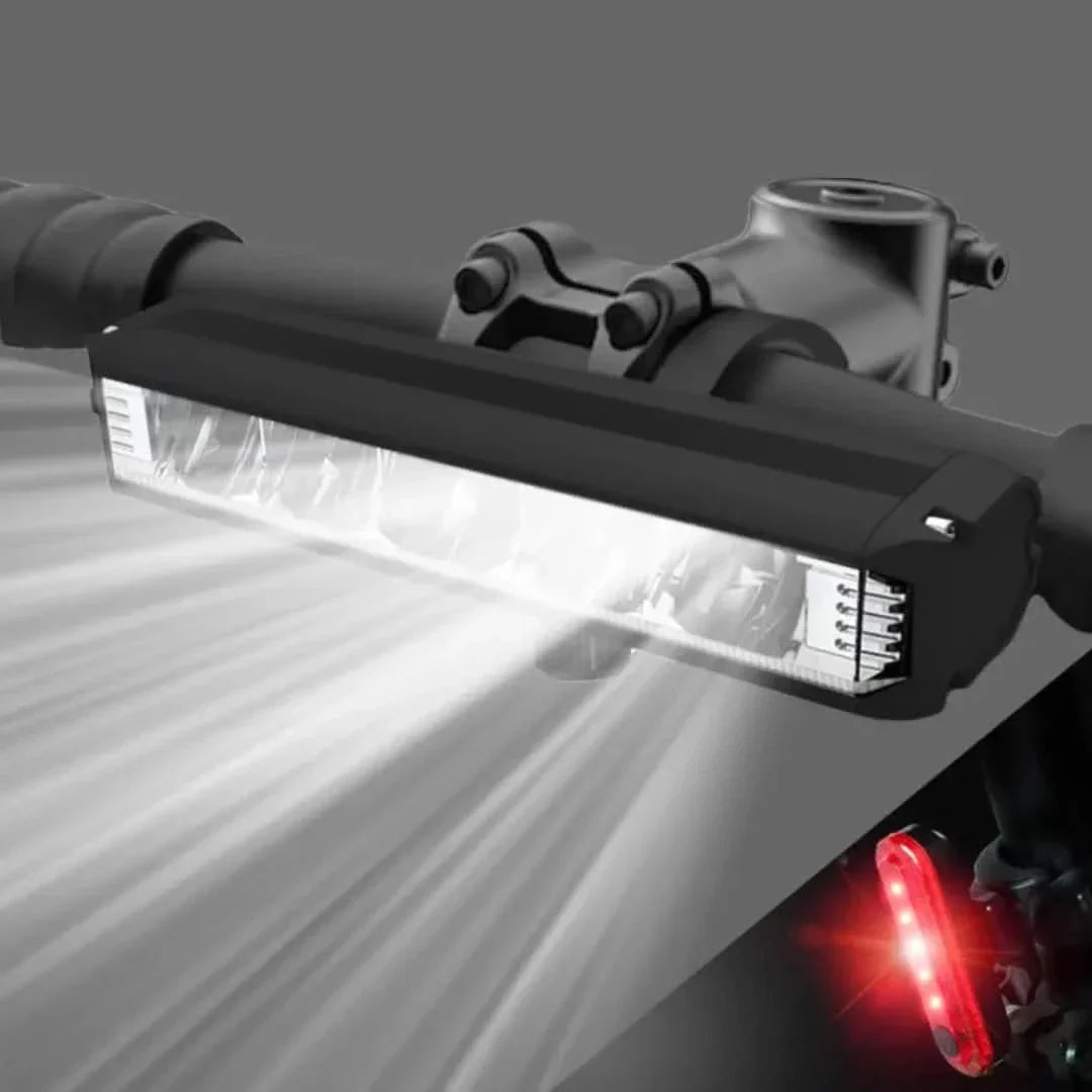 Wiederaufladbares Fahrradlicht 1400 Lumen – Wasserdicht mit mehreren Lichtmodi | Karnz