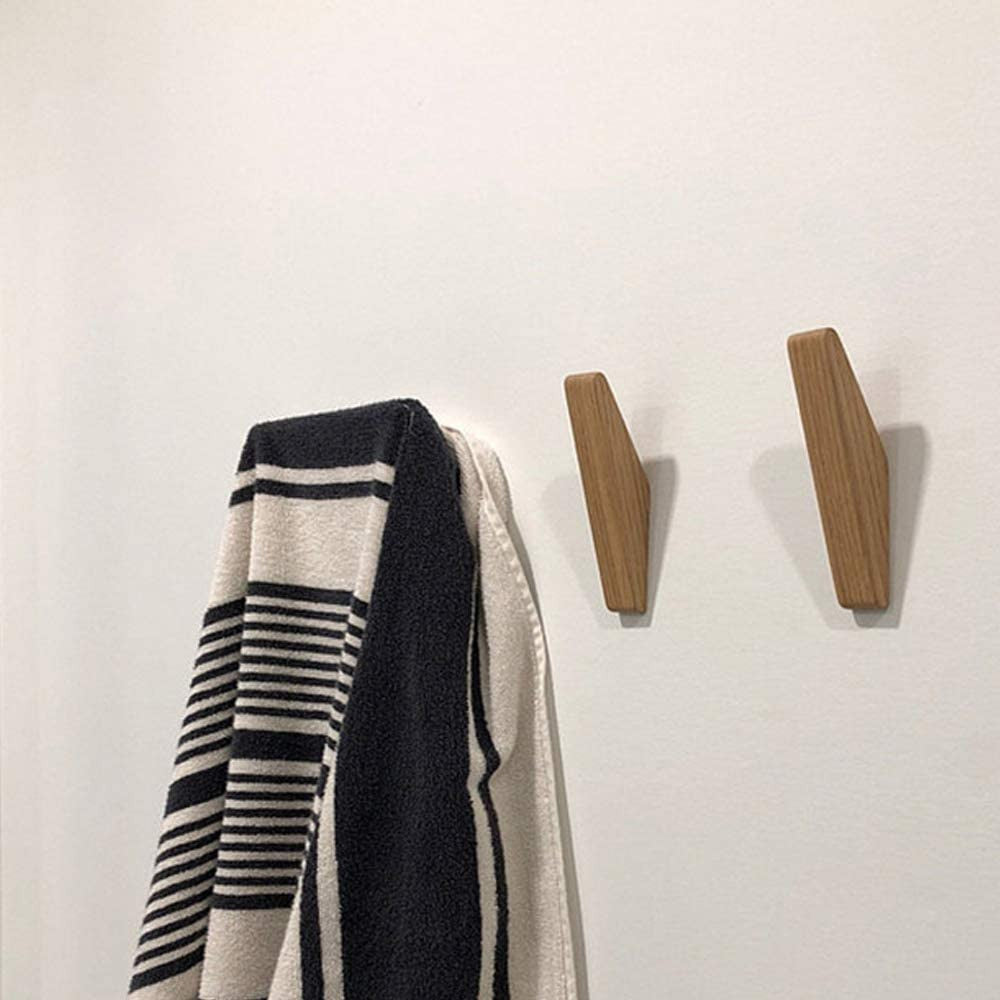 Holzhaken Set Nordhaak – 6 Minimalistische Mäntelhaken aus Massivholz | Karnz