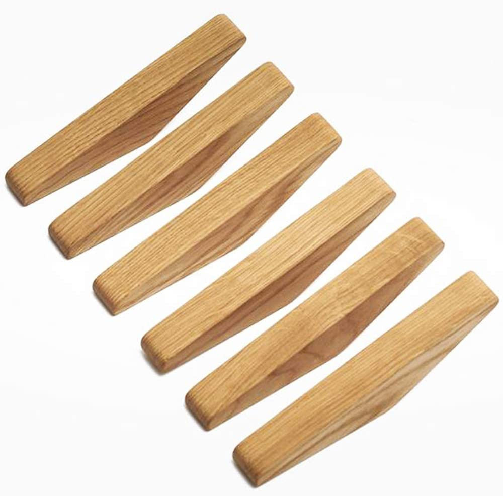 Holzhaken Set Nordhaak – 6 Minimalistische Mäntelhaken aus Massivholz | Karnz