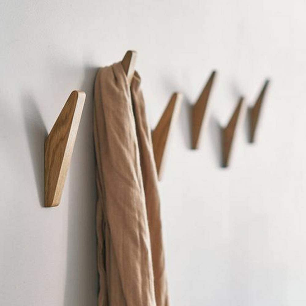 Holzhaken Set Nordhaak – 6 Minimalistische Mäntelhaken aus Massivholz | Karnz