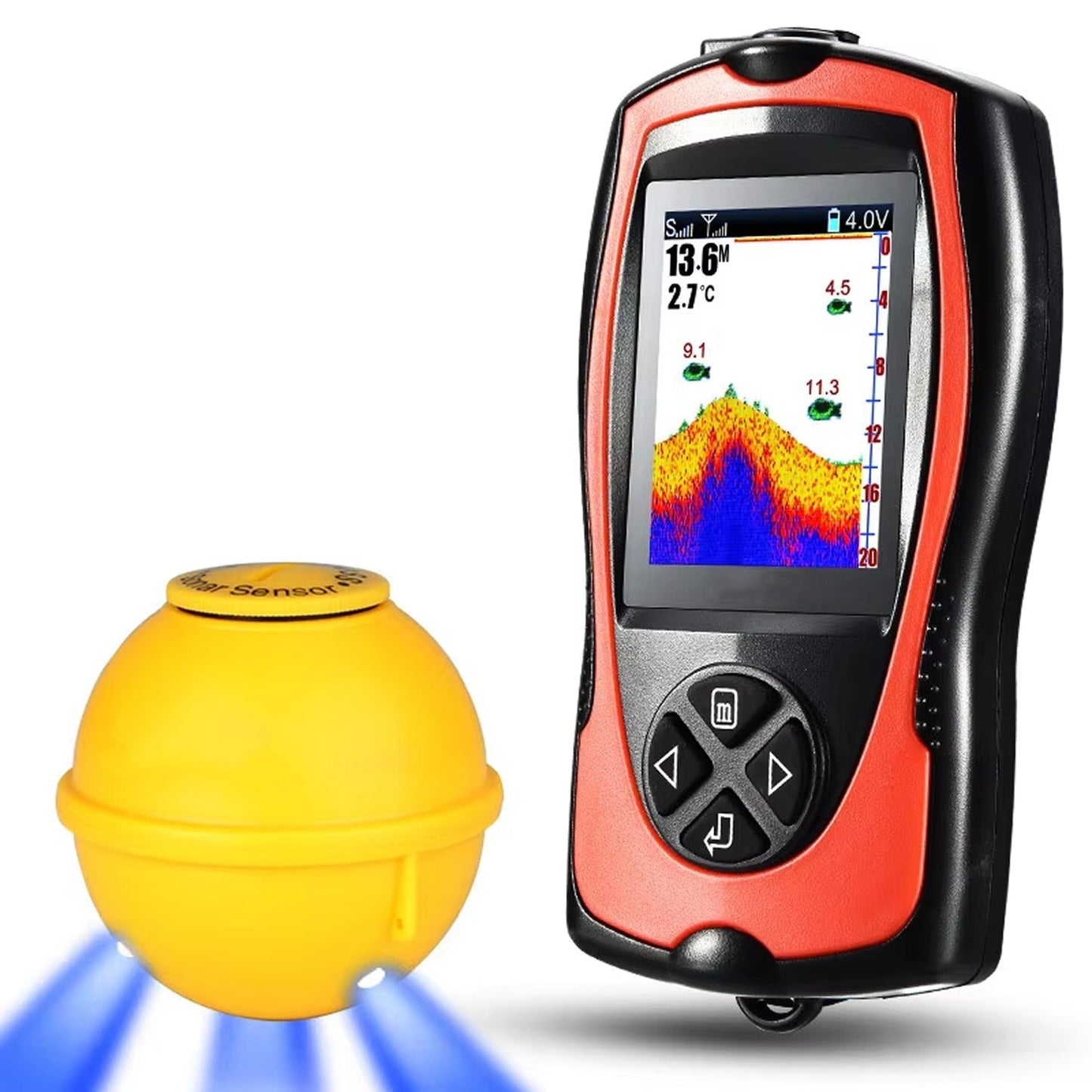Kabelloser Fischfinder mit 150m Reichweite | Karnz