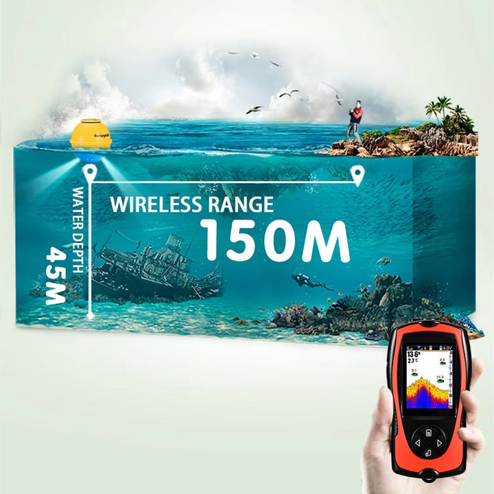 Kabelloser Fischfinder mit 150m Reichweite | Karnz