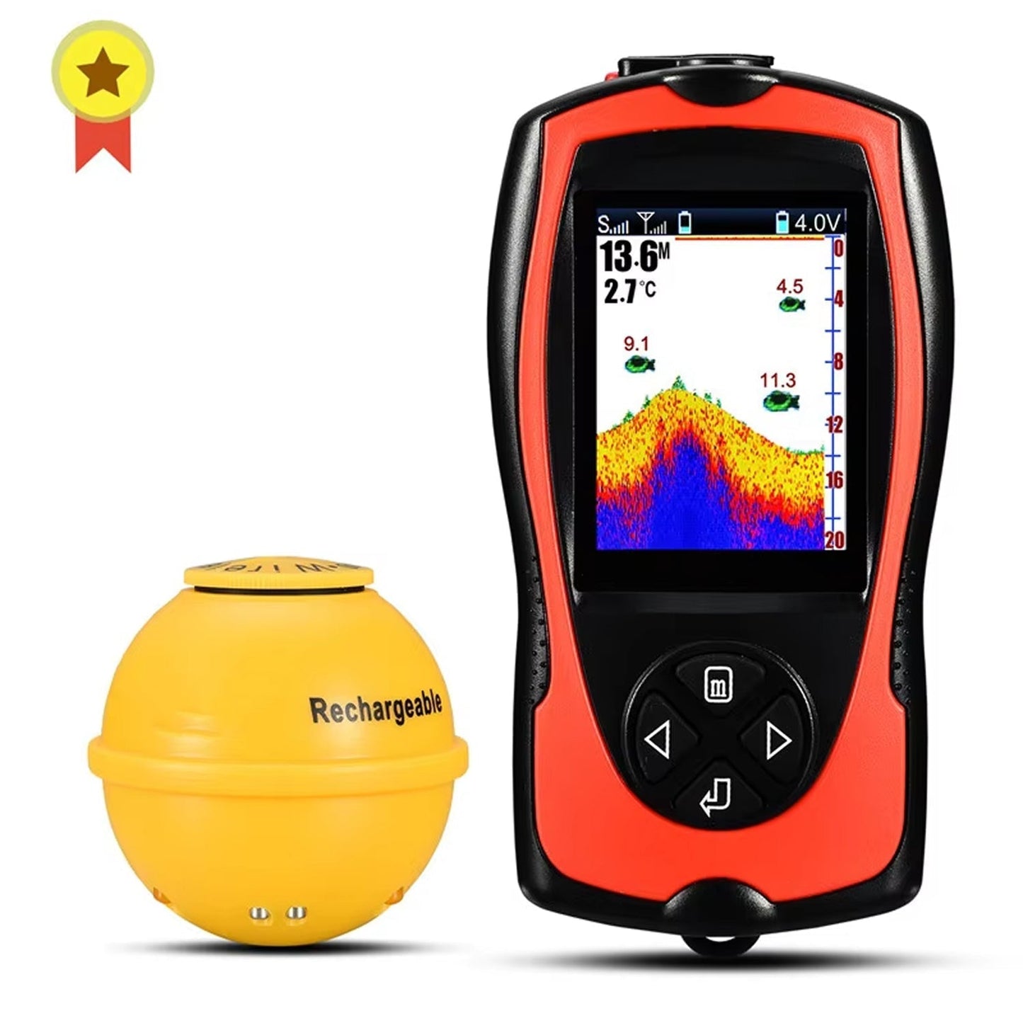 Kabelloser Fischfinder mit 150m Reichweite | Karnz