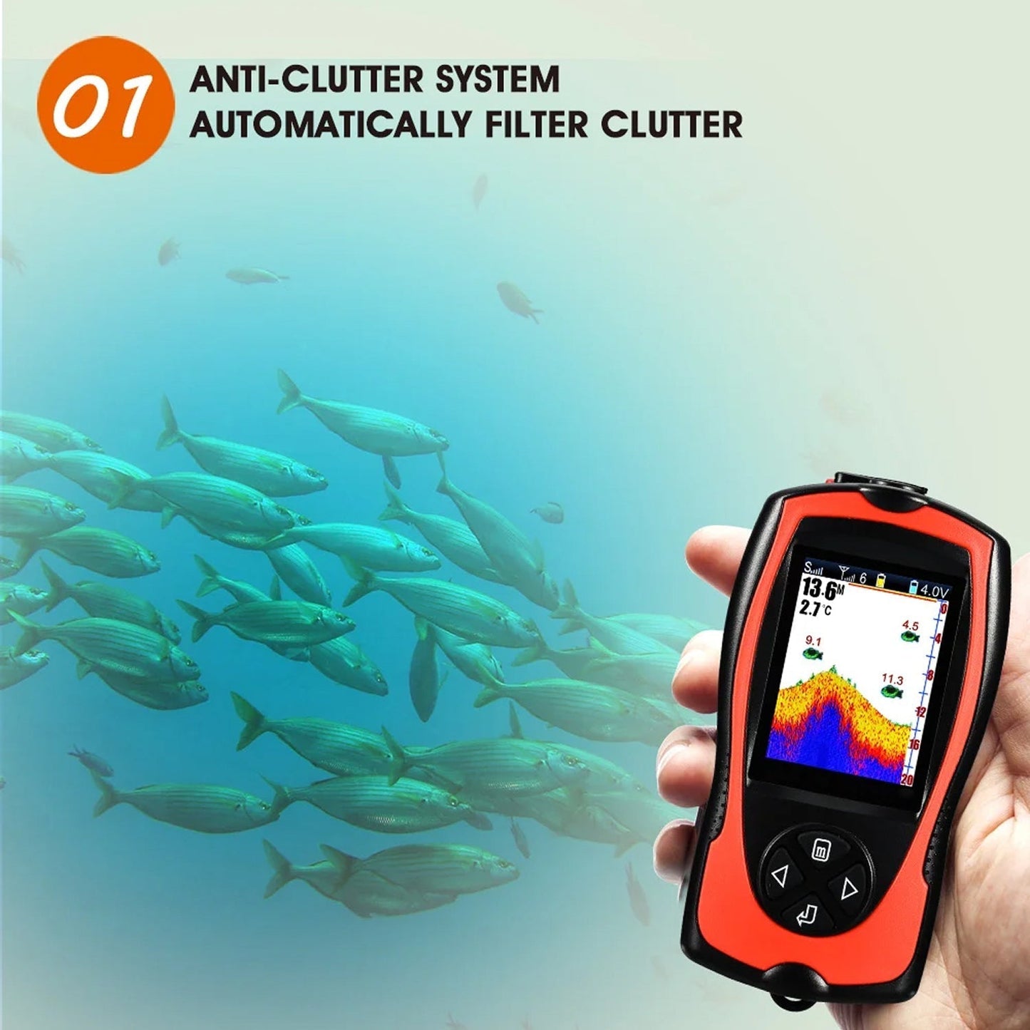 Kabelloser Fischfinder mit 150m Reichweite | Karnz