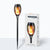 Solarbetriebene Gartenfackel mit Flammeneffekt - LED-Taschenlampe für Außenbereich, Wetterfest und Energiesparend | Karnz