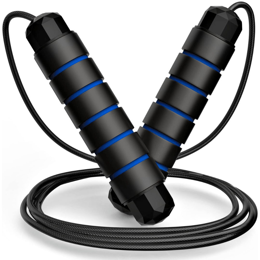 Flexijump Verstellbares Springseil – Verwicklungsfreies Speed-Springseil – Cardio-, Gewichtsabnahme- und Koordinationstraining – Komfortable Schaumstoffgriffe