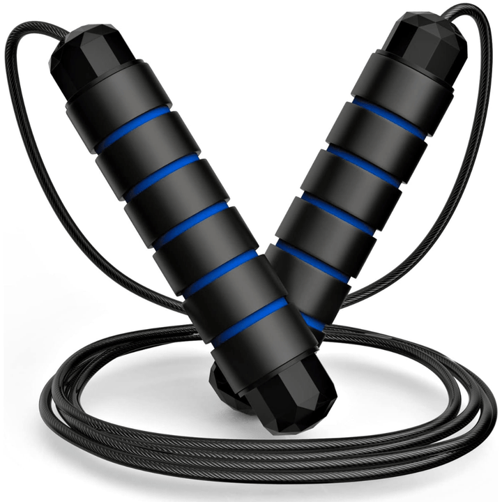 Flexijump Verstellbares Springseil – Verwicklungsfreies Speed-Springseil – Cardio-, Gewichtsabnahme- und Koordinationstraining – Komfortable Schaumstoffgriffe