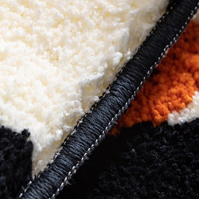 Flauschiger Schachbrett-Teppich