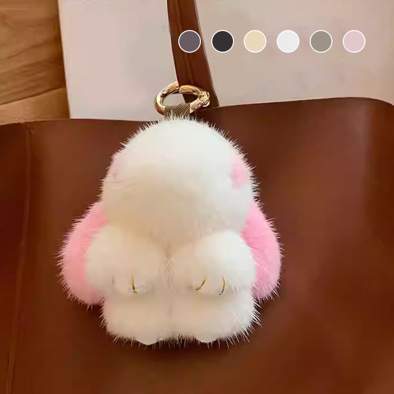 Handgefertigte, weiche Hasen-Pompon-Anhänger (Box-Edition)