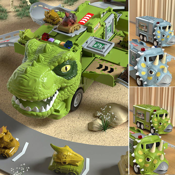 Neues Dinosaurier Transformations Ingenieur Lkw Schienen Spielzeugset Karnz