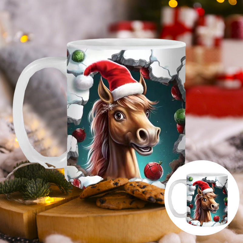 Weihnachts Tiermuster Tasse | Karnz