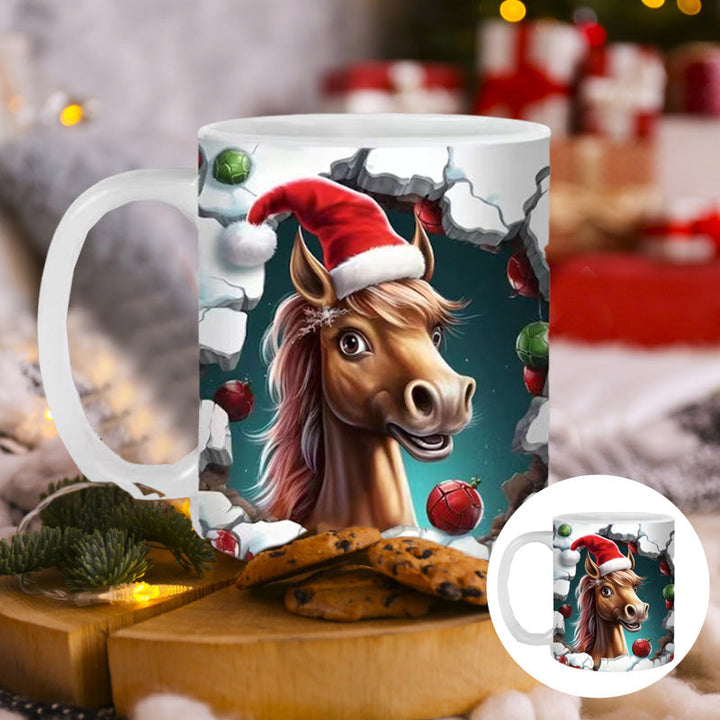 Weihnachts Tiermuster Tasse | Karnz