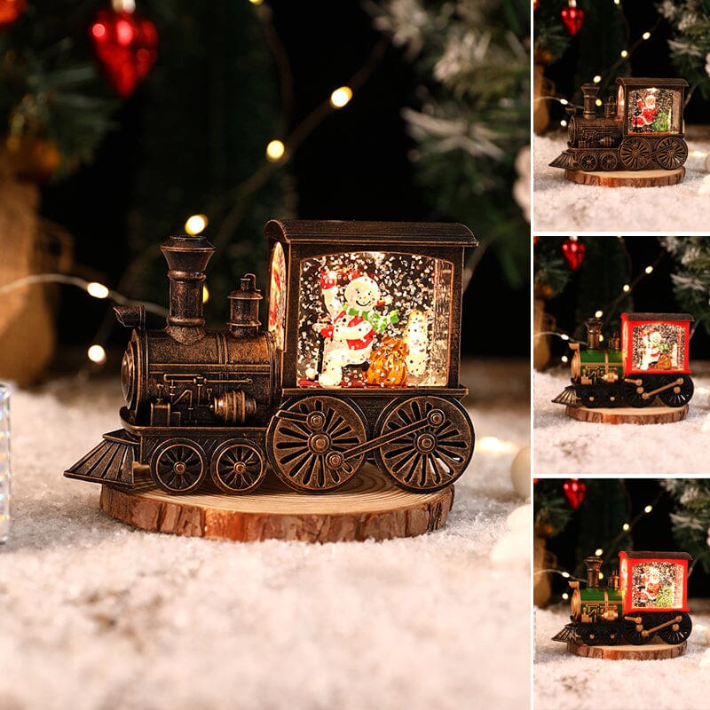 Weihnachtskristall schwebender Schneezug Licht | Karnz