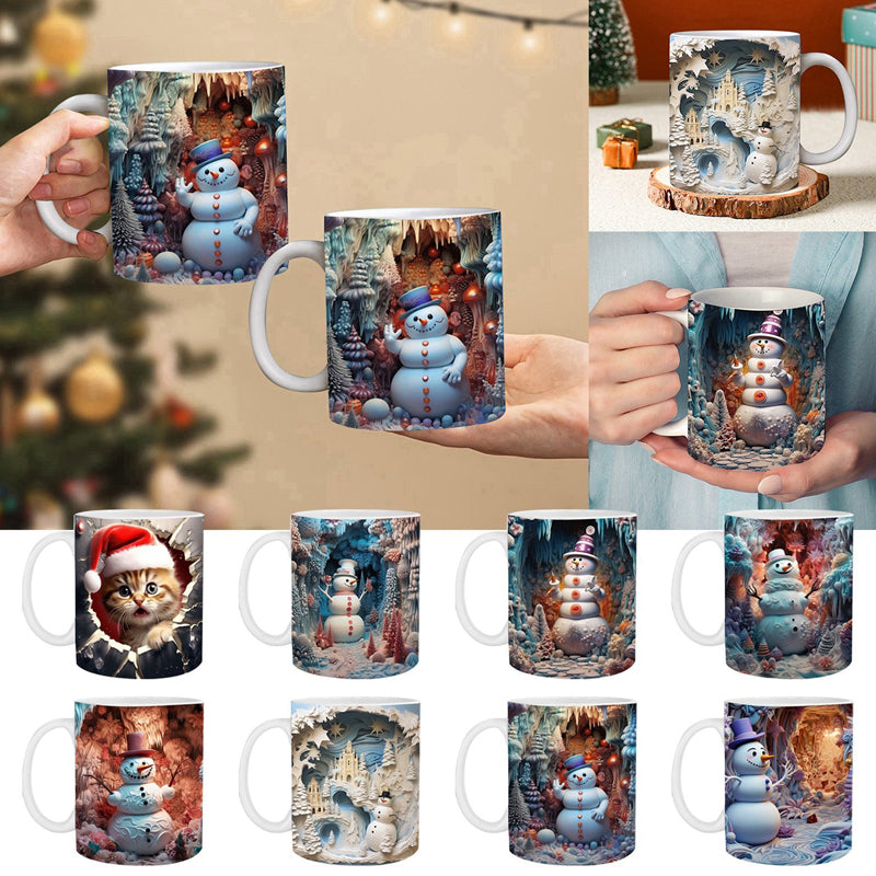 3D Weihnachts-Schneemann Becher | Karnz