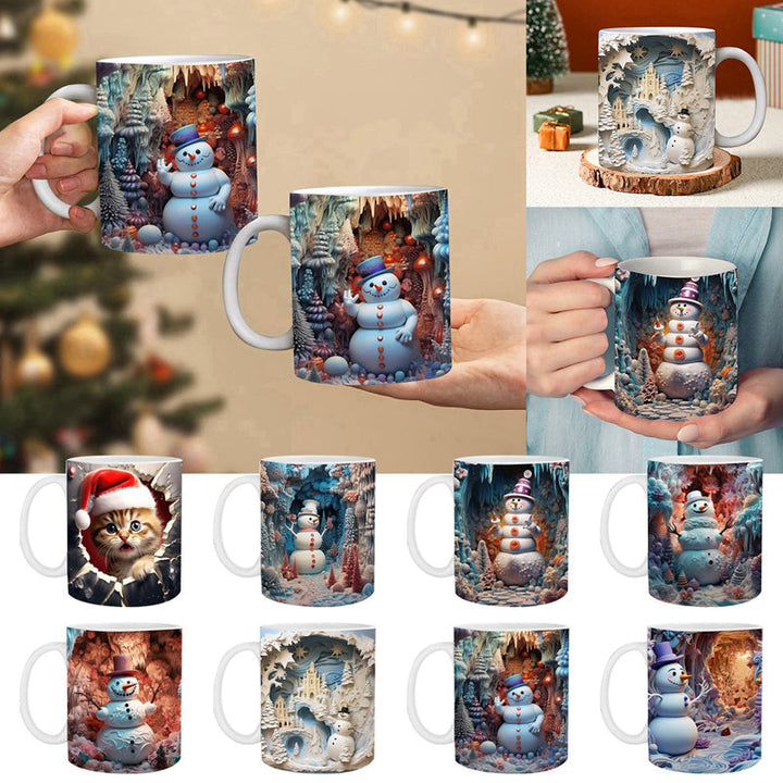 3D Weihnachts-Schneemann Becher | Karnz