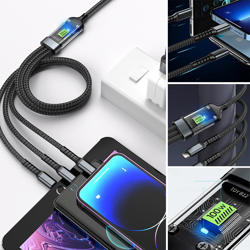 Superschnelles Lade-3-in-1-Datenkabel