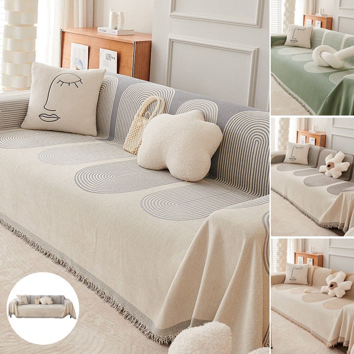 Doppelseitige Chenille Sofabezug | Karnz
