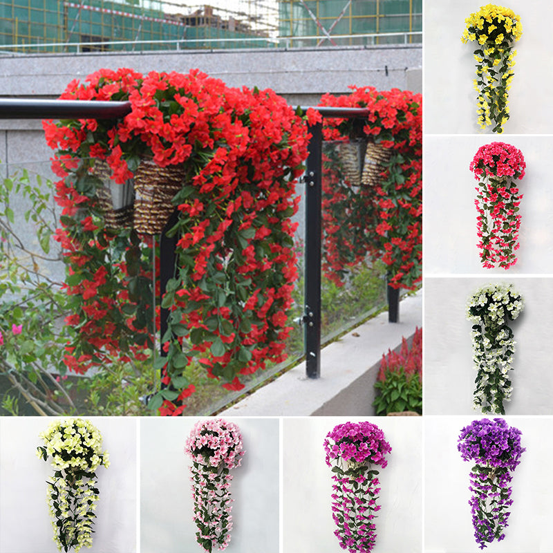 Lebendige künstliche hängende Orchideenbündel | Karnz