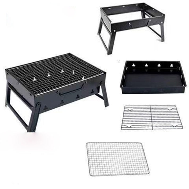 Faltbarer Holzkohlegrill Tragbarer Außen-Grill für BBQ Picknick | Karnz