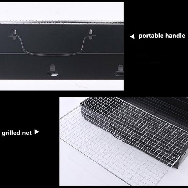 Faltbarer Holzkohlegrill Tragbarer Außen-Grill für BBQ Picknick | Karnz