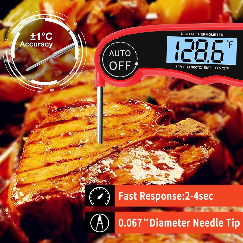 Lebensmittelthermometer Digitales Küchenthermometer Fleisch Kochen Elektronisch | Karnz