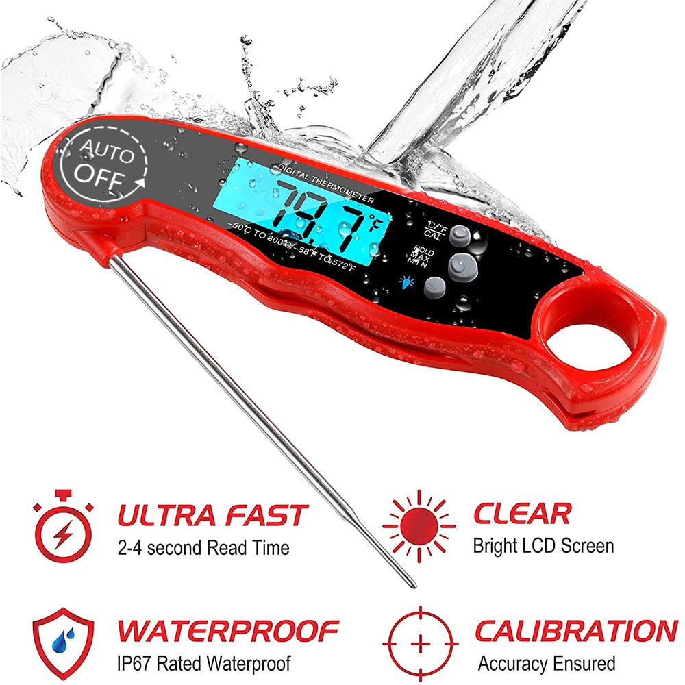 Lebensmittelthermometer Digitales Küchenthermometer Fleisch Kochen Elektronisch | Karnz