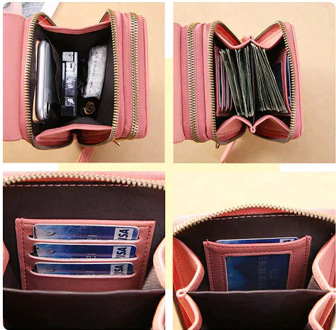 Anti-Diebstahl-Ledertasche mit Touchscreen | Karnz