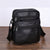 Leder Herren Schultertasche – Geräumige Rindsledertasche mit verstellbarem Schulterriemen | Karnz
