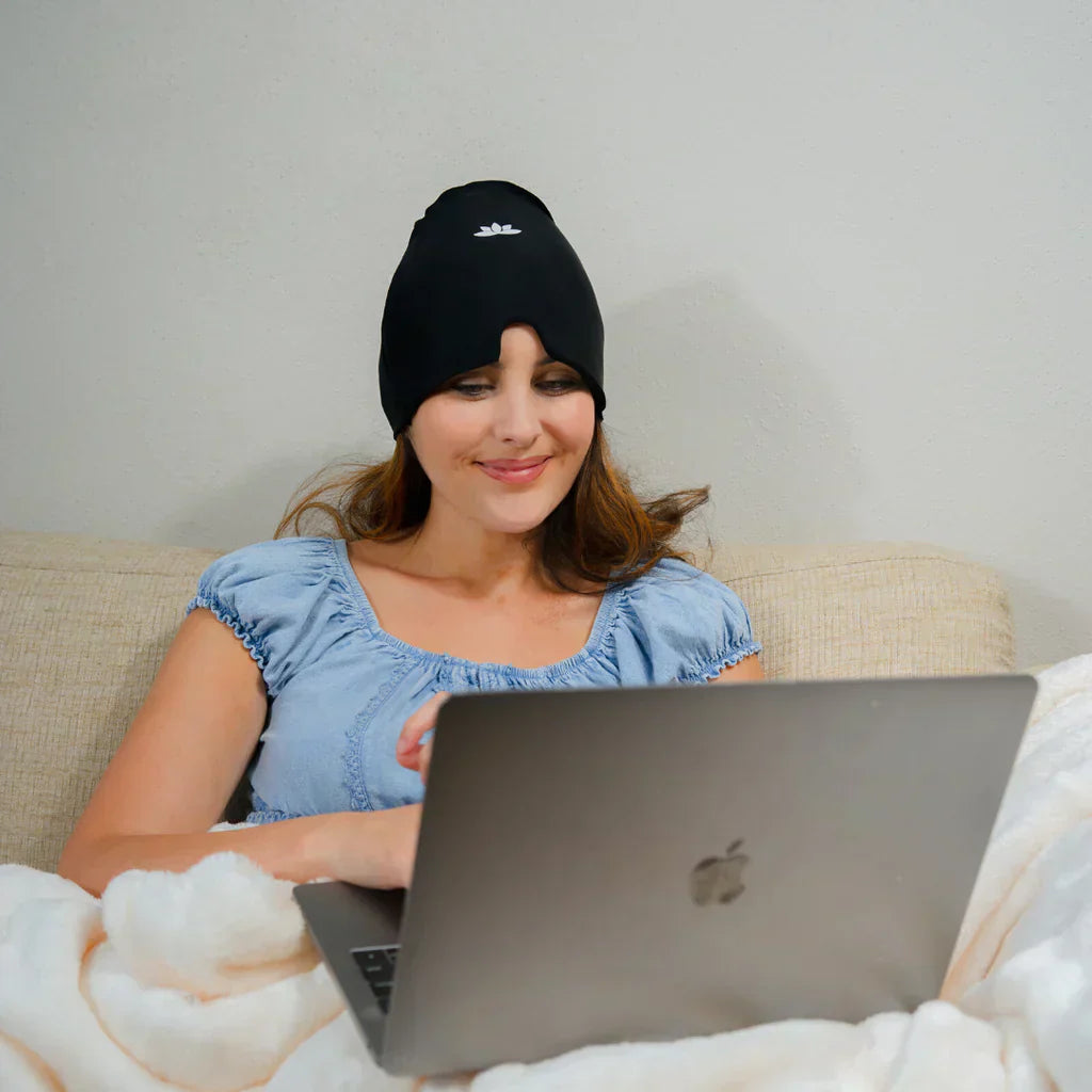 HeadRelax Warm-Kalt Therapie Maske – Lindert Migräne & Kopfschmerzen sofort | Karnz