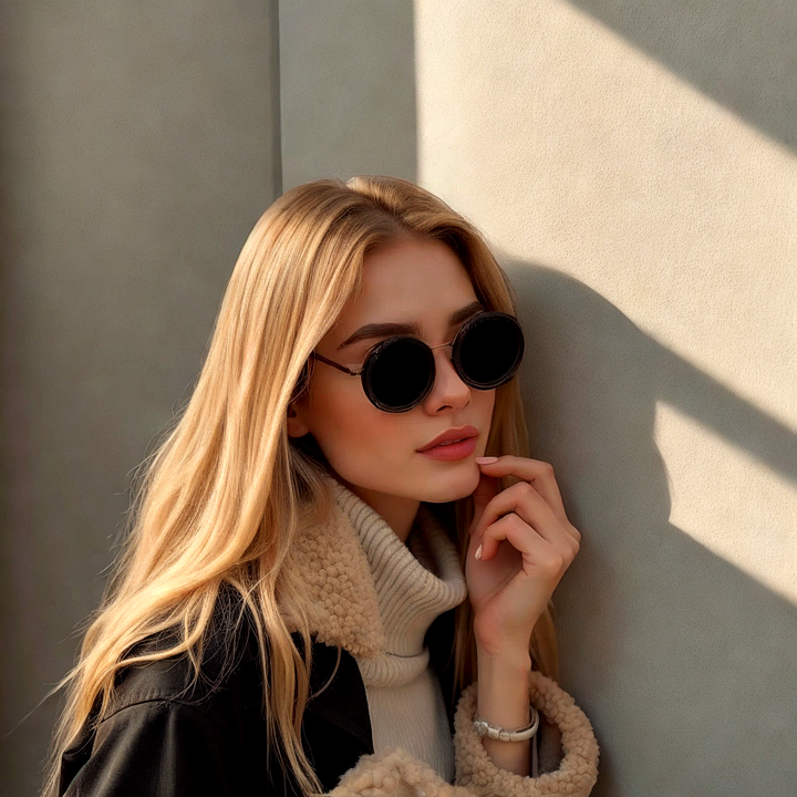 Karnz | ShadowSunglasses | Sonnenbrillen mit schwarzen Gläsern Stylisher UV-Schutz Fashion