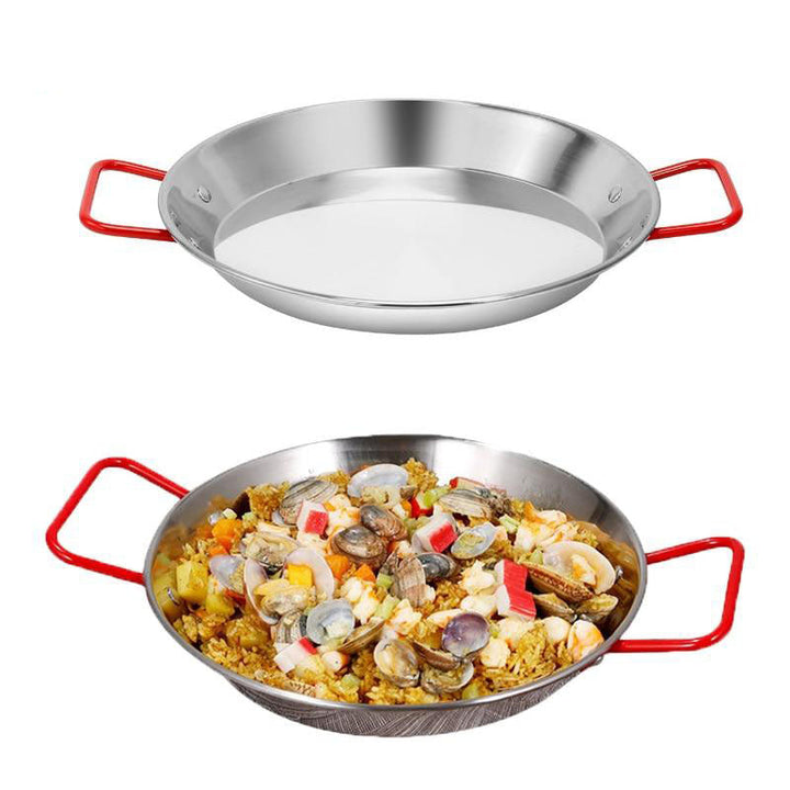 Fritteuse Edelstahl Spanisch Doppelgriff Beschichtete Bratpfanne | Karnz