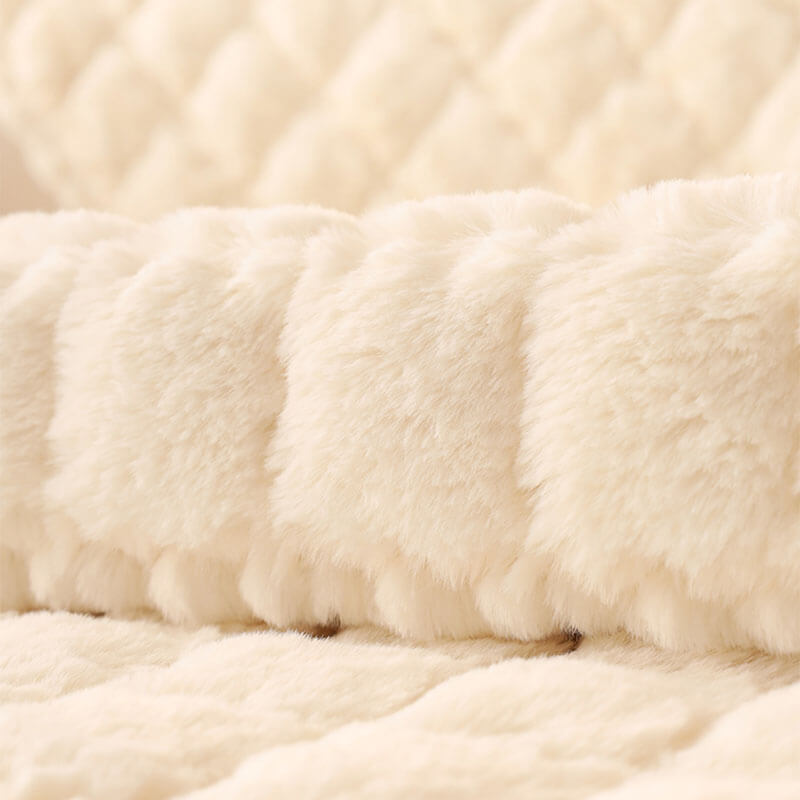 Biscuit Plush Soft Rutschfeste Couchabdeckung mit Antirutschdesign | Karnz