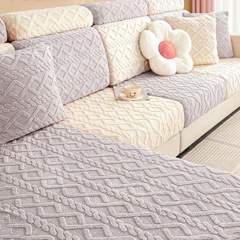 Voll Wickelweiches Fleece Stretch Sofaüberzug für alle Jahreszeiten | Karnz