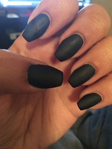 Mitternachtsmatte schwarze Nagellack | Karnz