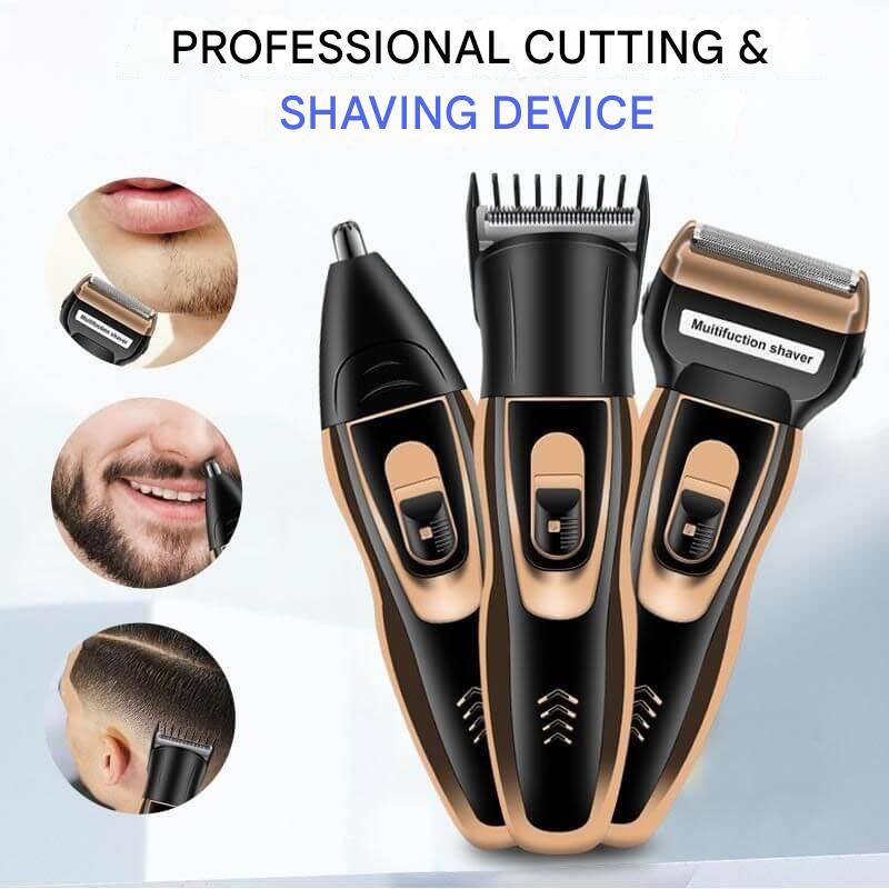 ProCare 3-in-1 Trimmer – kabelloser Bartschneider, Nasenhaarschneider und Rasierer | Karnz