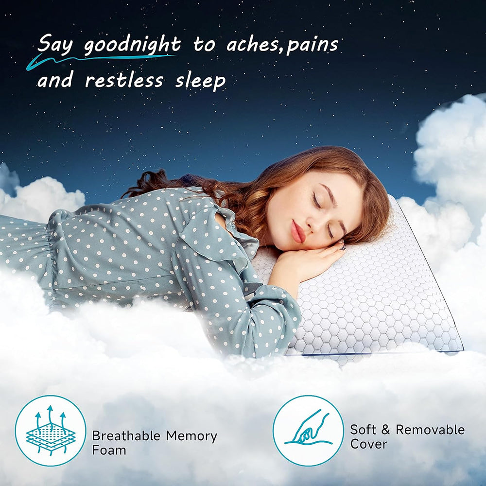 GeliPillex Kühlgel Memory-Foam-Kissen | Karnz