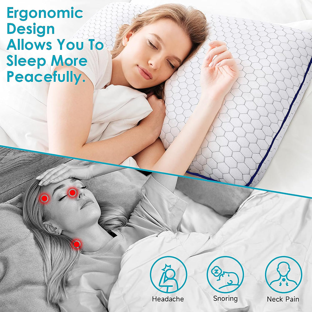GeliPillex Kühlgel Memory-Foam-Kissen | Karnz