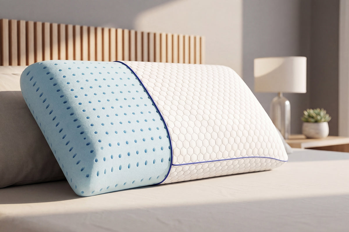 GeliPillex Kühlgel Memory-Foam-Kissen | Karnz